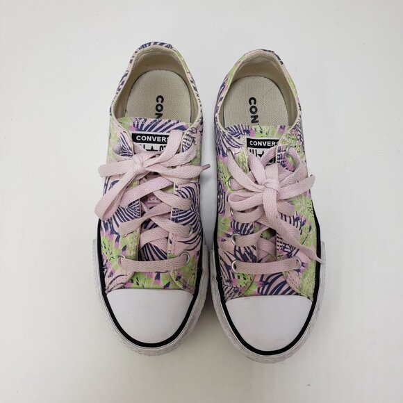 Converse Ctas Eva Lift OX Platform Low Sneakers Canvas Kids size 1 - Picture 9 of 9